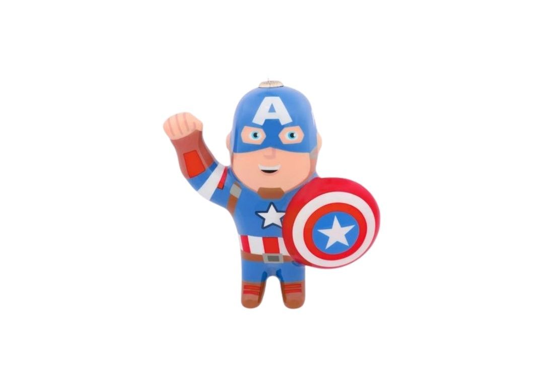 Hallmark Marvel Captain America Smiling Christmas Ornament