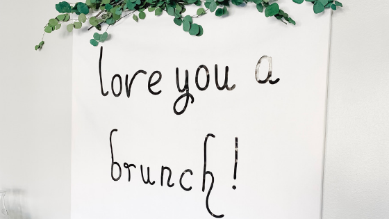 Love You A Brunch! Party ideas | Fiestanosiesta.com