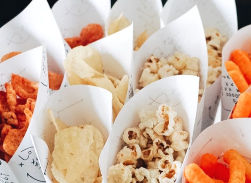 DIY Football Party Snack Cones