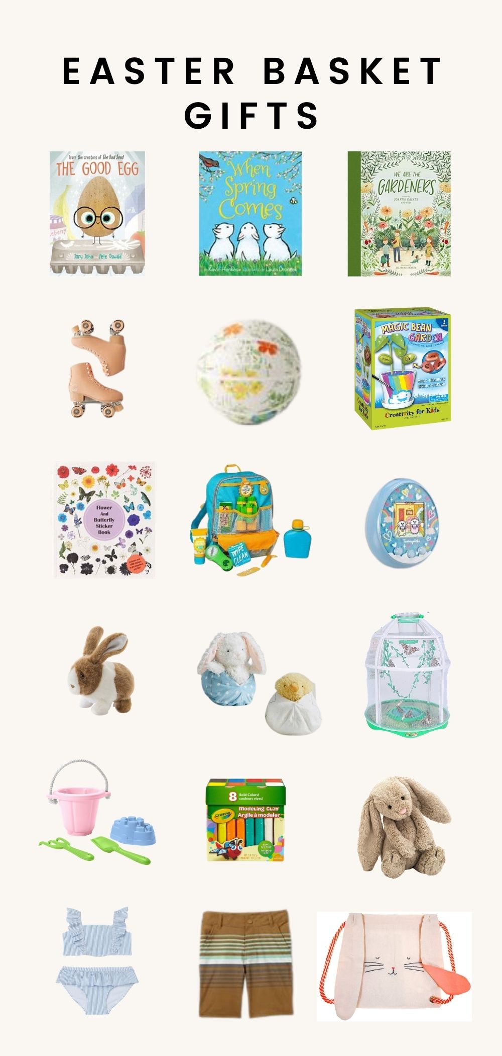 Easter basket gift ideas for kids