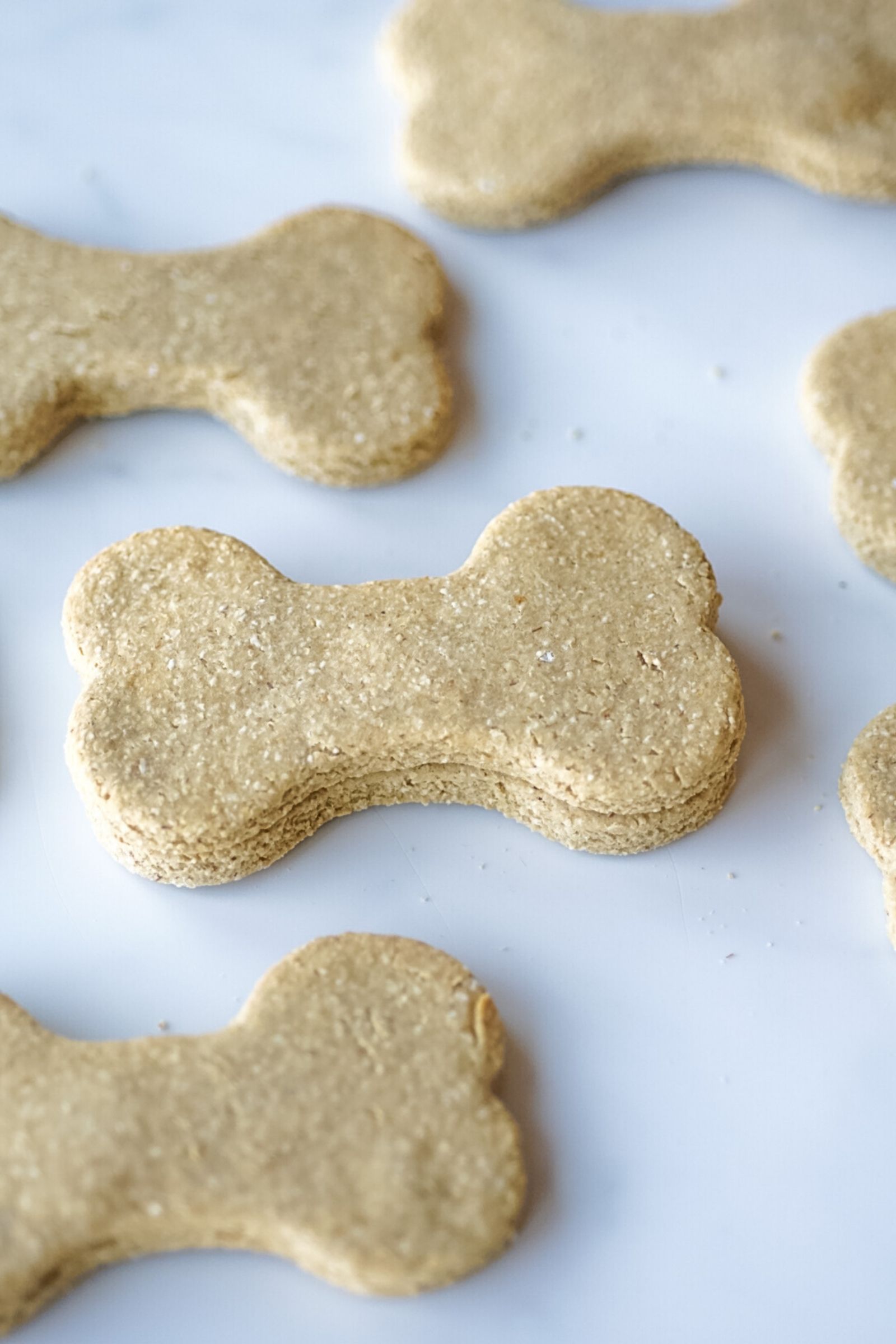 Homemade oatmeal and banana dog biscuits