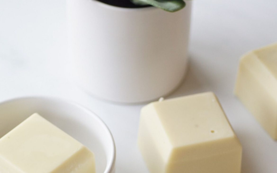 Homemade lotion bars with only three ingredients