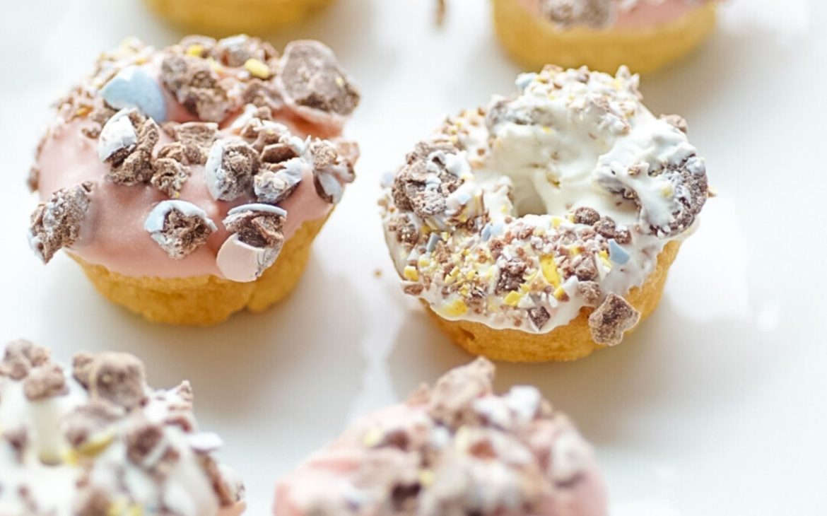 Mini Donuts Covered in Cadbury Chocolate Dust