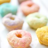 Colorful mini sugar donut recipe - gluten-free