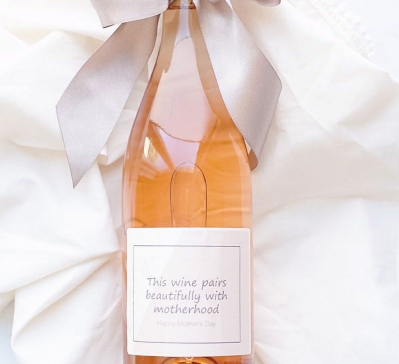 Stylish Wine Bottle Labels for Mother’s Day