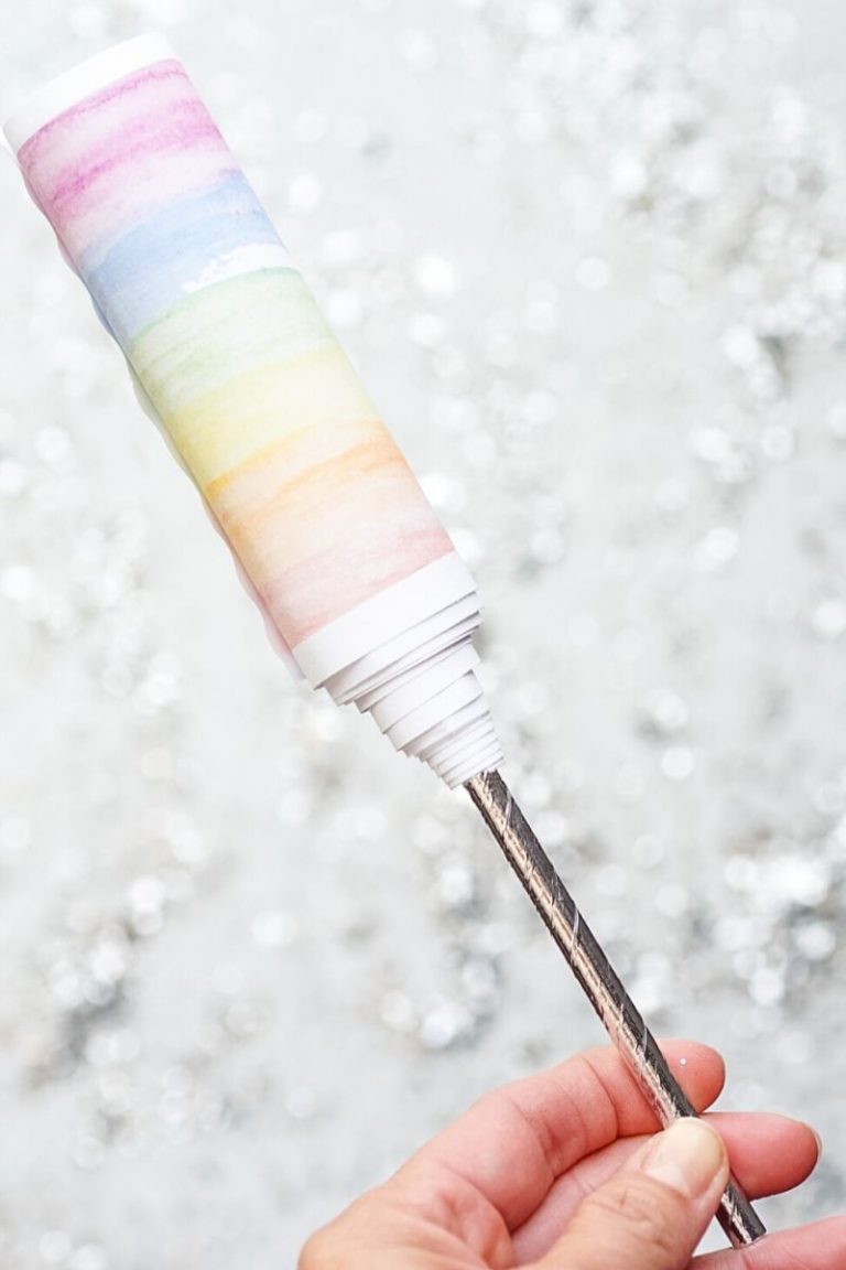 How to make rainbow paper wands party favor or easy fun craft
