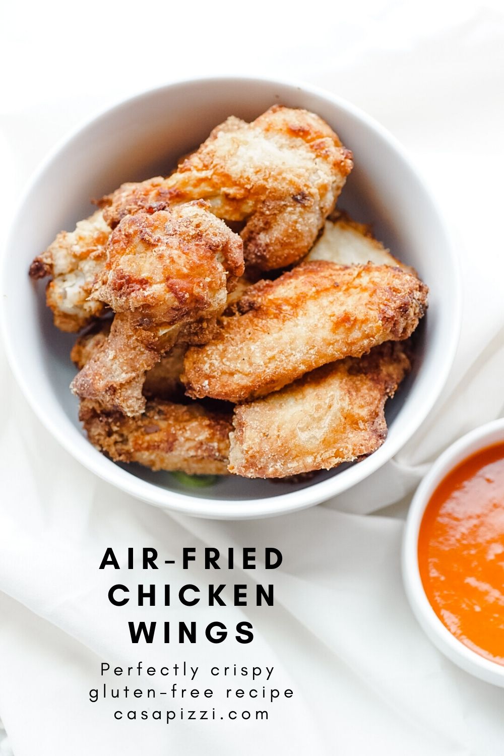 Perfectly crispy air-fried chicken wings | Gluten-free recipe