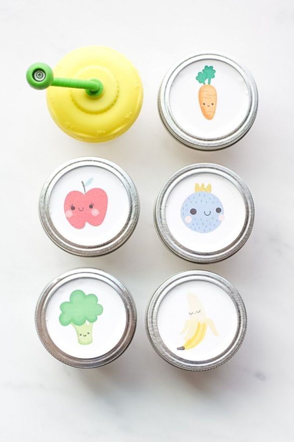 How to make doll food jars with color and scent. Printable labels included | Como hacer comidita para muñecas