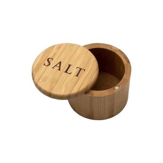 Bamboo salt dispenser