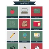 Download this editable homeschool schedule for little kids. - Free