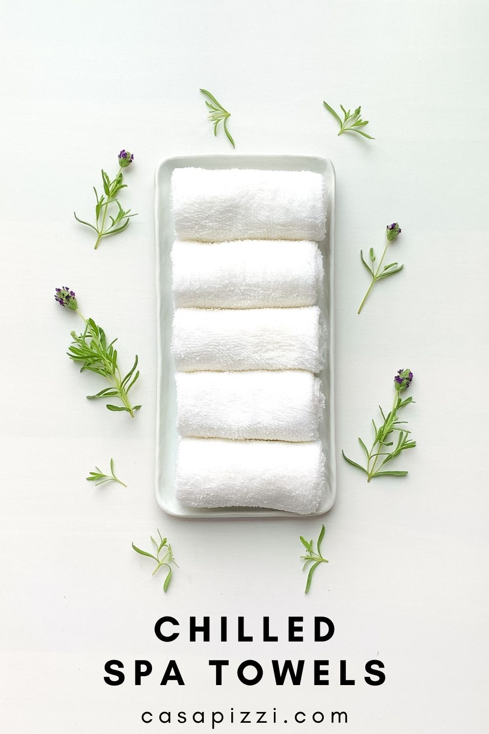 How to make scented chilled spa towels.