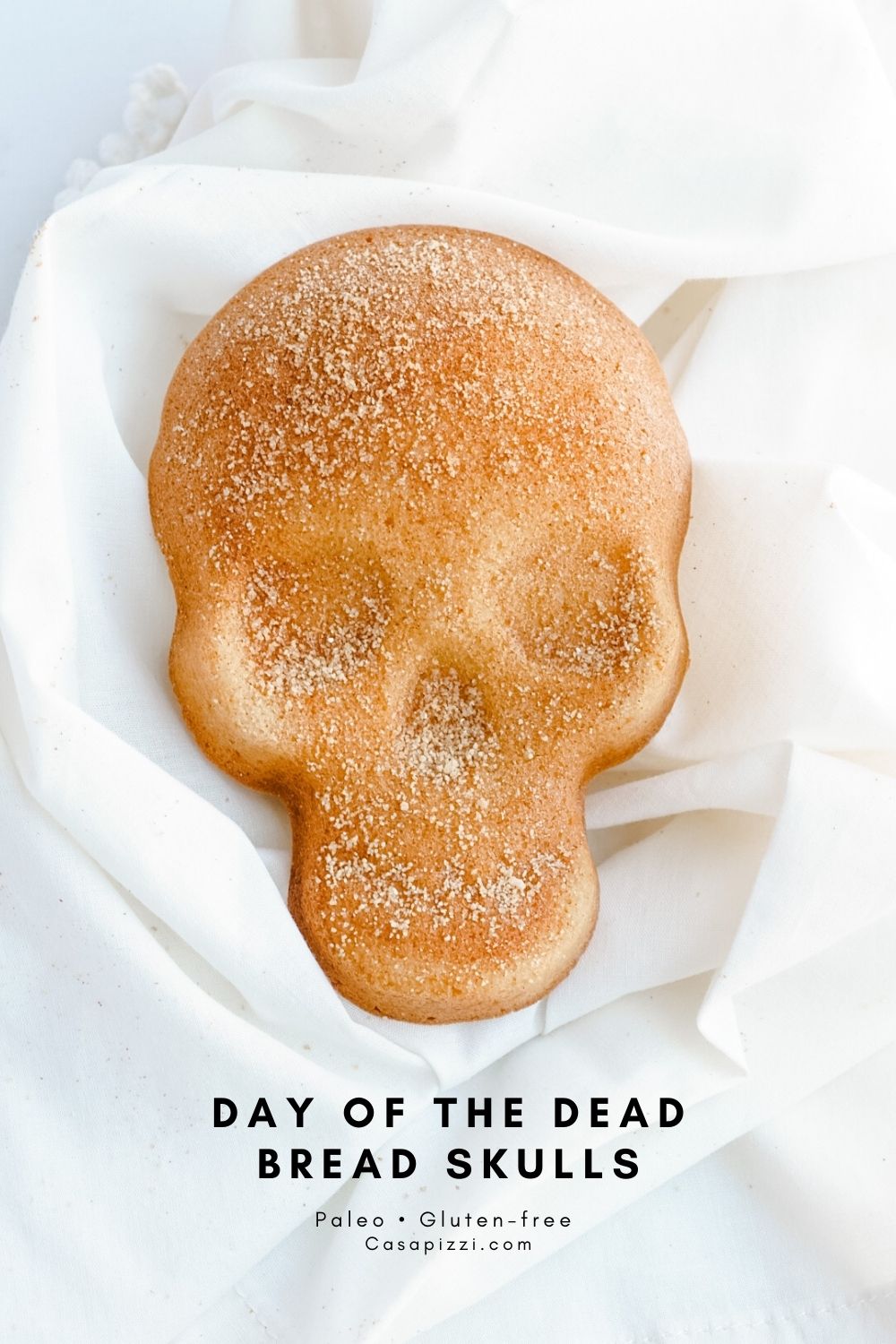 Delicious Paleo Day of the Day Bread skulls. Pan de Muerto Paleo.