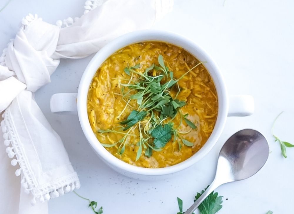 Smokey Butternut Squash and Chicken Soup