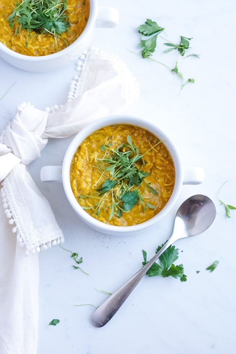 Smokey butternut squash and chicken soup | soup