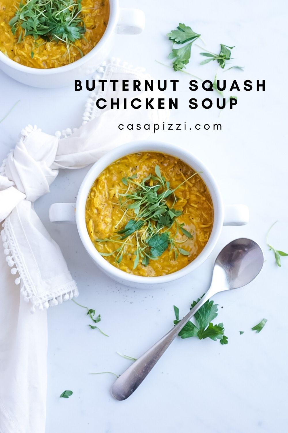 Smokey butternut squash and chicken soup | soup