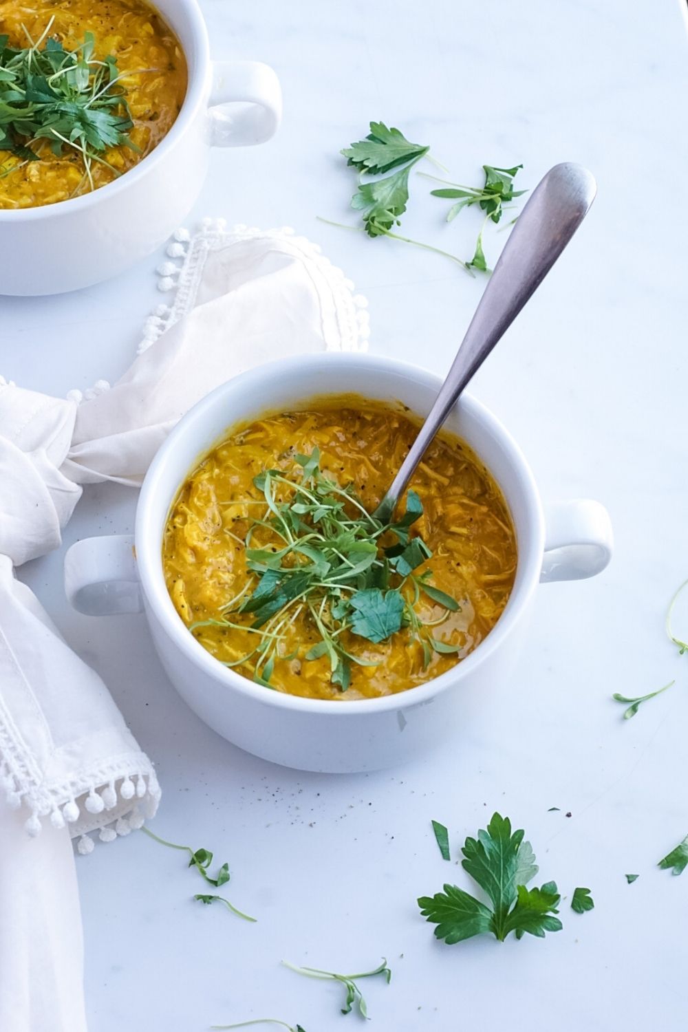 Smokey butternut squash and chicken soup | soup