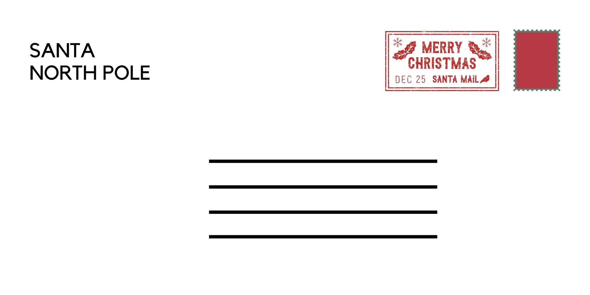 Return envelope from Santa | Free Printable