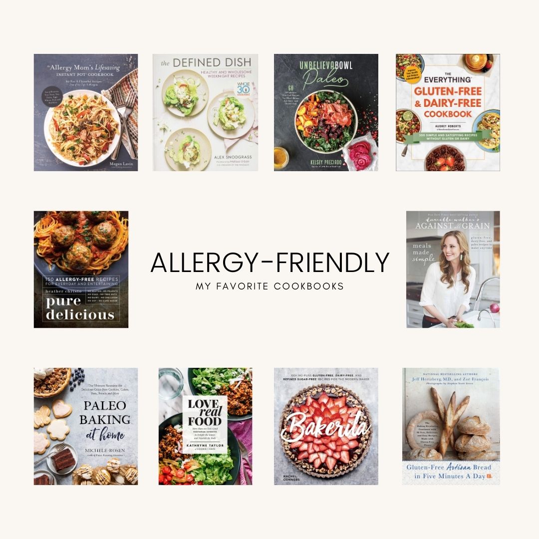 Learn how to cook delicious and healthy meals with these allergy-friendly cookbooks.