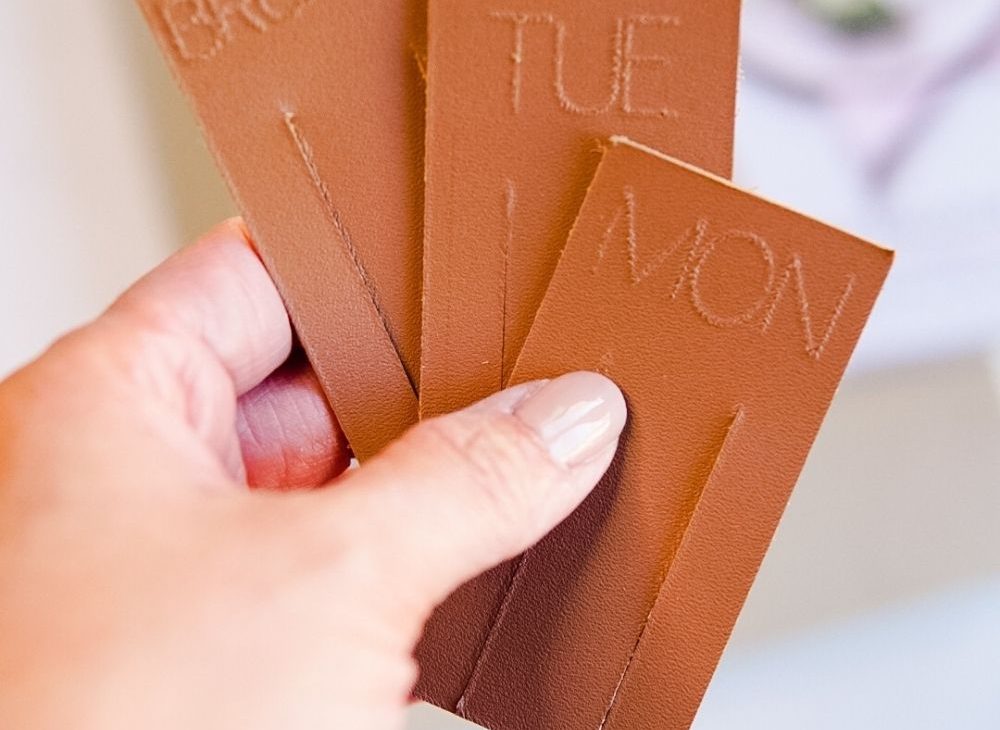 Beautiful Leather Bookmarks for Cookbooks