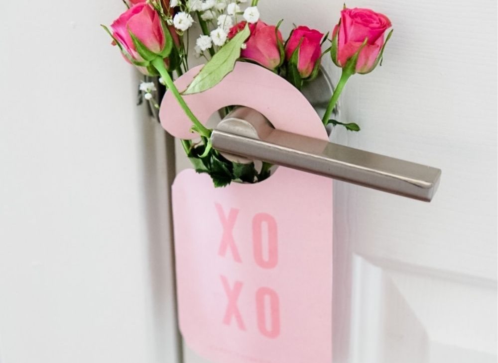 Valentine’s Door Hangers, with Pocket for Something Special