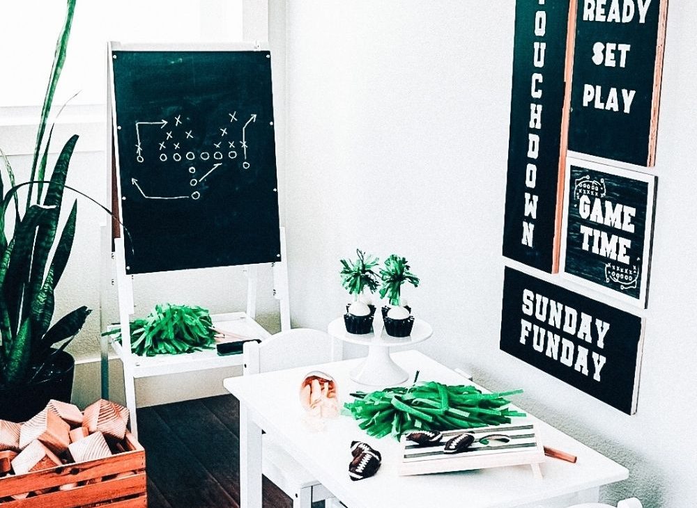 Snack and Decor Ideas for a Football Party