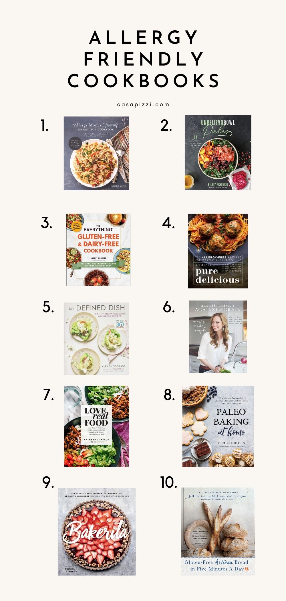 Learn How to Make Allergy-Friendly Meals from These Ten Cookbooks