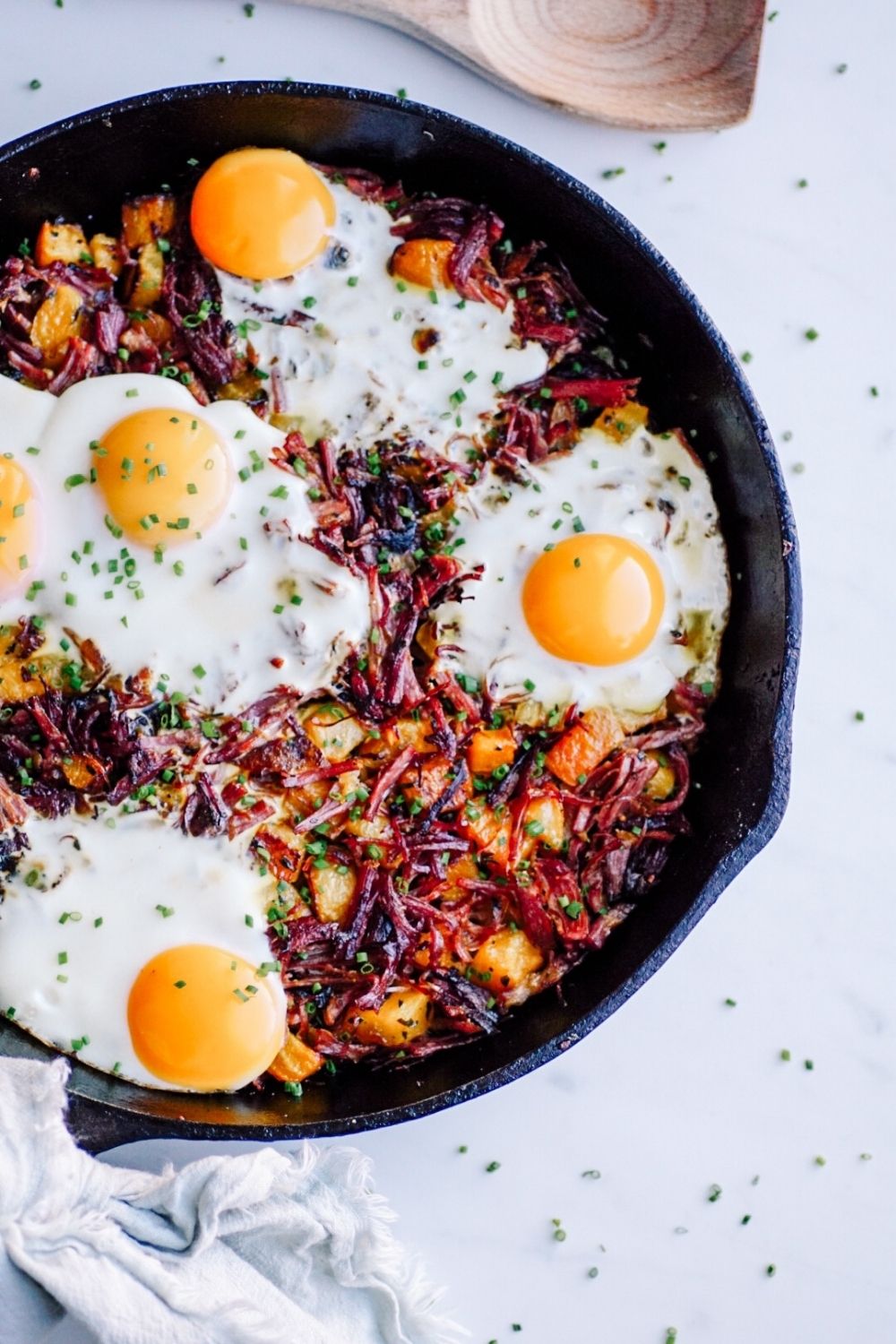 Corn Beet Hash Recipe - a twist on the classic corn beef hash