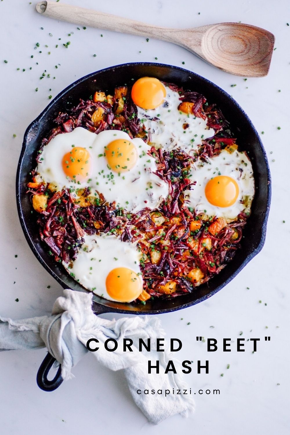 Corned "Beet" Hash Recipe - a twist on the classic corned beef hash