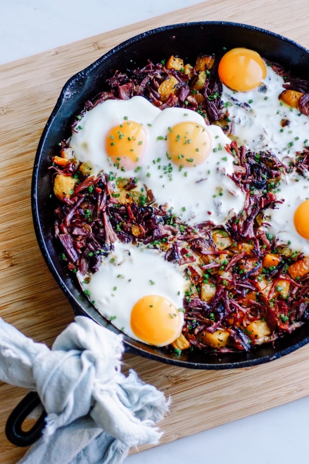 Corn Beet Hash Recipe - a twist on the classic corn beef hash