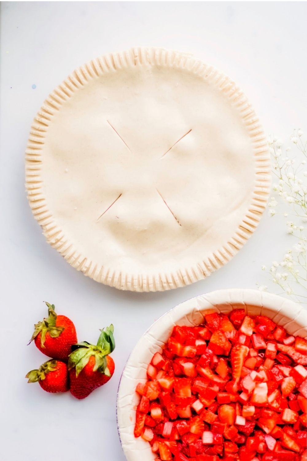 Mike‘s Favorite Strawberry Rhubarb Pie Recipe / With Gluten-Free and Dairy-Free Options