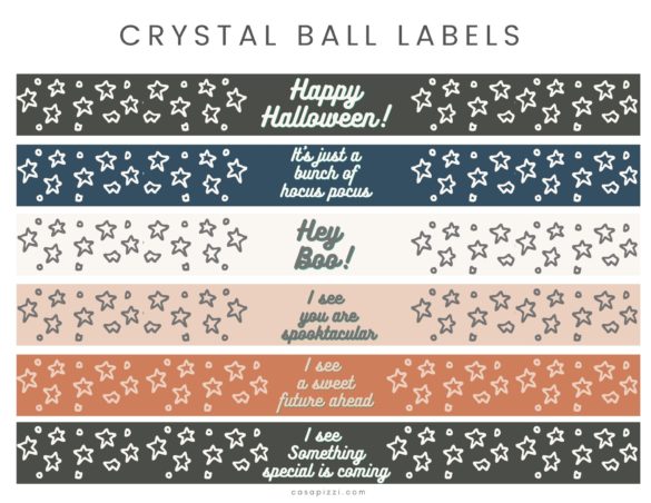 Easy Crystal Ball | DIY Halloween Party Favor | Free Printable