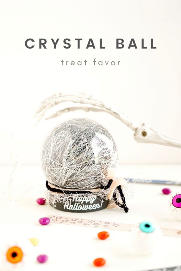 Easy Crystal Ball | DIY Halloween Party Favor